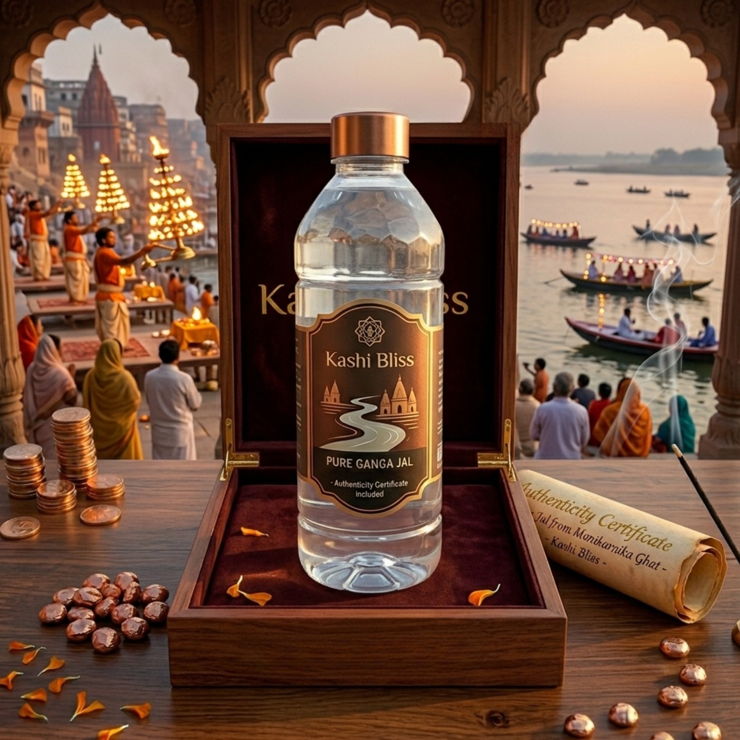 Ganga Jal from Dashashwamedh Ghat (500ml)