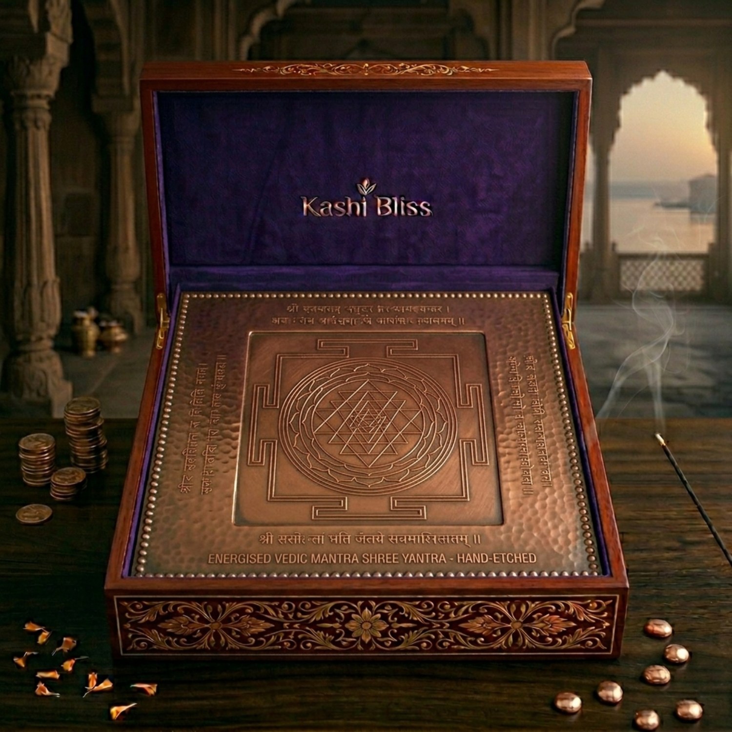 Shree Yantra — Pure Copper (3 inch)